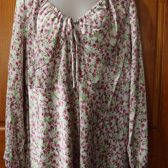 Forever 21 Lavender Satin Ruched Maxi Dress 3X - Picture 4 of 13